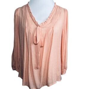 Zac & Rachel Dusty Pink Bohemian Pink Blouse Small
